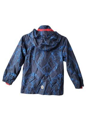GUSTI Blue & Red 3-In-One Geometric Print Jacket Coat - Boys 8